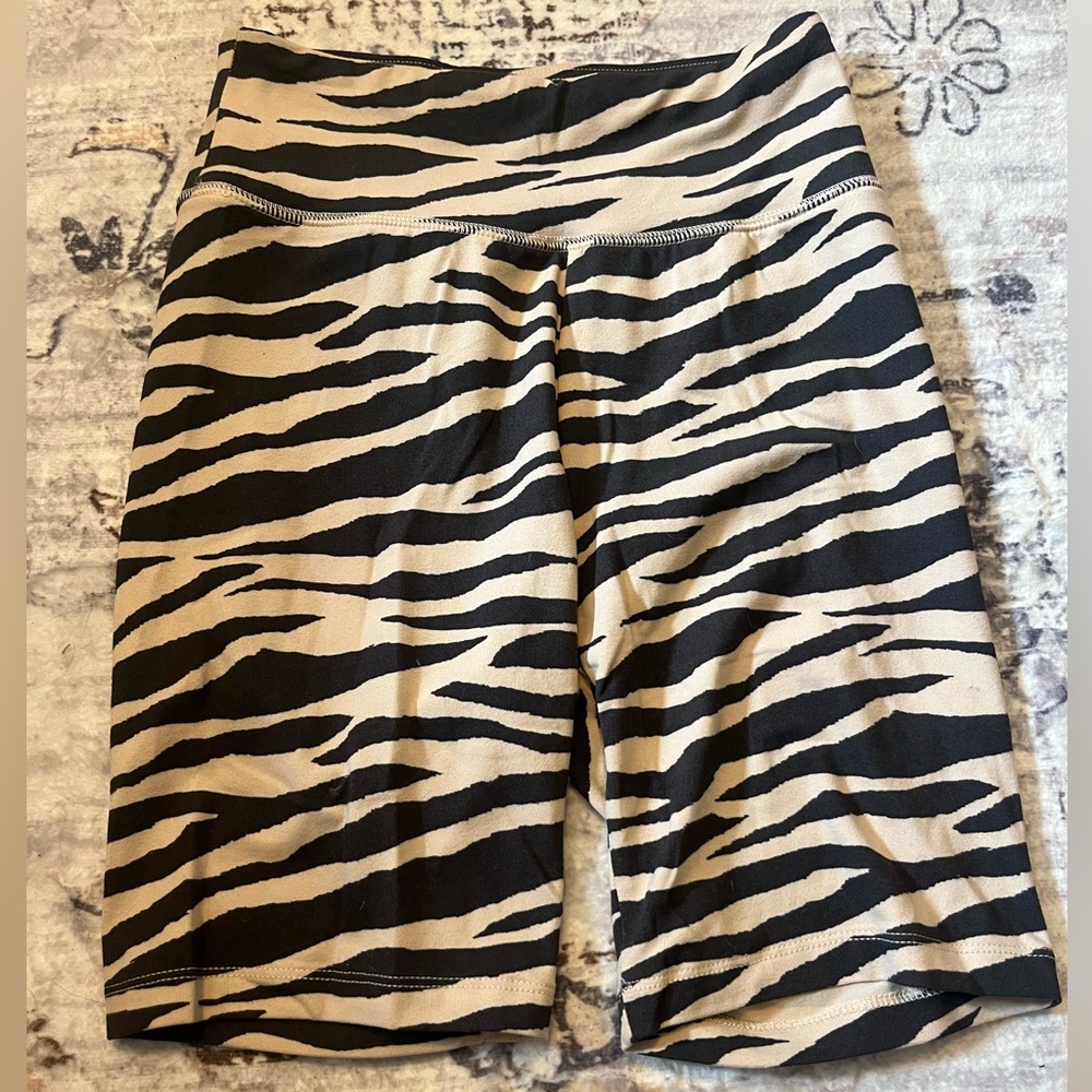 American Eagle Zebra Print Soft Biker Shorts size XS